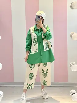 ست ۳تیکه خامه‌دوزی