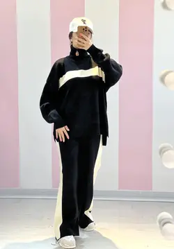 ست بافت بلوز وشلوار