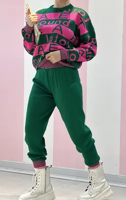 ست بافت نوشته دار