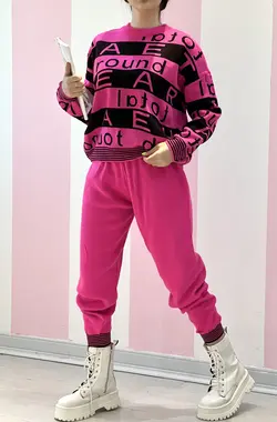 ست بافت نوشته دار