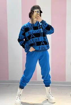 ست بافت نوشته دار