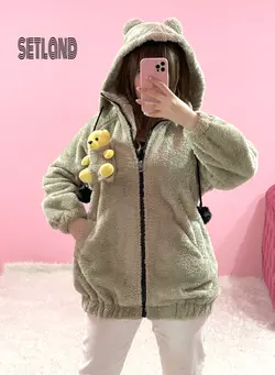 سویشرت تدی خرسی عروسکدار