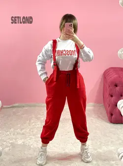 ست بلوزو شلوار ساسبندی