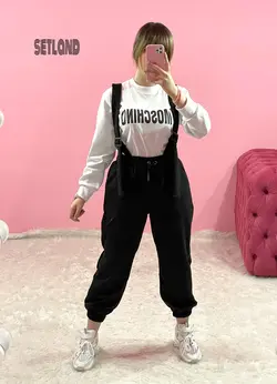 ست بلوزو شلوار ساسبندی