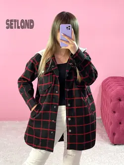 پالتو پشمی چهارخونه