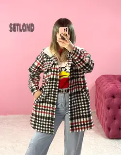 پالتو پشمی چهارخونه