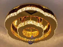 لوستر کریستالی سقفی طرح بیتا | فروشگاه شب نشان