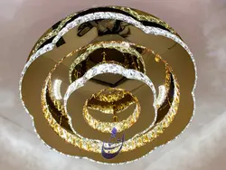 لوستر کریستالی سقفی طرح بیتا | فروشگاه شب نشان