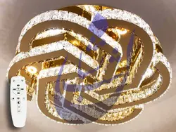 لوستر کریستالی سقفی طرح پارمیدا | فروشگاه شب نشان