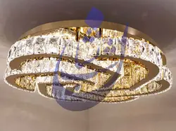 لوستر کریستالی سقفی طرح پارمیدا | فروشگاه شب نشان