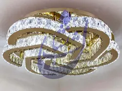 لوستر کریستالی سقفی طرح پارمیدا | فروشگاه شب نشان