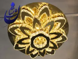 لوستر کریستالی طرح آفتابگردان | فروشگاه شب نشان