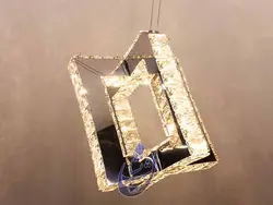 لوستر کریستالی مکعبی(طرح زمرد) | فروشگاه شب نشان