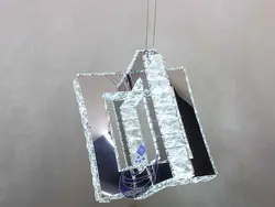 لوستر کریستالی مکعبی(طرح زمرد) | فروشگاه شب نشان