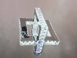 لوستر کریستالی مکعبی(طرح زمرد) | فروشگاه شب نشان