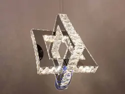 لوستر کریستالی مکعبی(طرح زمرد) | فروشگاه شب نشان