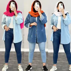 مانتو جین کاغذی کد:445