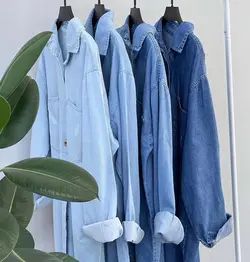 مانتو جین کاغذی کد:445