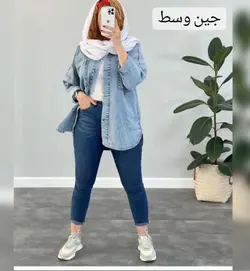 مانتو جین کاغذی کد:445