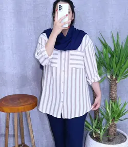 مانتو راه راه کد:438