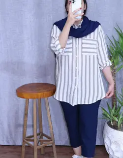 مانتو راه راه کد:438