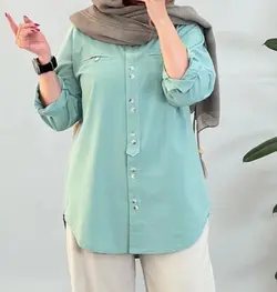 مانتو دکمه دار کد:419