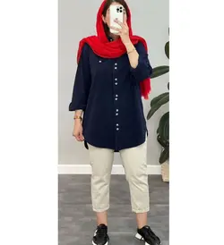 مانتو دکمه دار کد:419