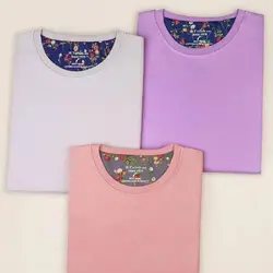 بلوز آستین بلند ساده پنبه کد : 519 - بوتیک شقایق