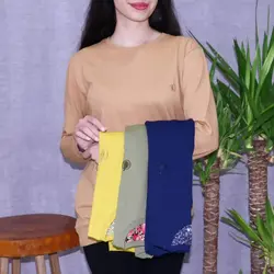 بلوز دورس ساده یقه گرد کد: 525 - بوتیک شقایق