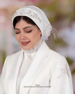 خرید آنلاین توربان مجلسی کد 1968 | مزون شقایق تفرشی