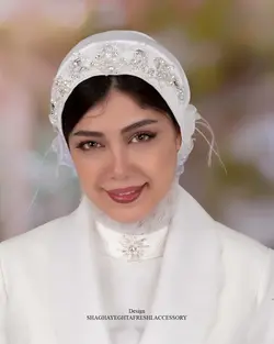 خرید آنلاین توربان مجلسی کد 1968 | مزون شقایق تفرشی