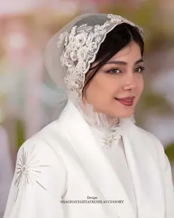 خرید آنلاین توربان مجلسی کد 1967 | مزون شقایق تفرشی