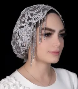 خرید آنلاین توربان مجلسی کد 1990 | مزون شقایق تفرشی