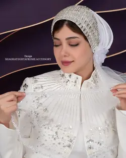 خرید آنلاین توربان مجلسی کد 2018 | مزون شقایق تفرشی