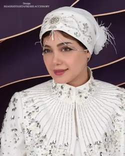 خرید آنلاین توربان مجلسی کد 2016 | مزون شقایق تفرشی