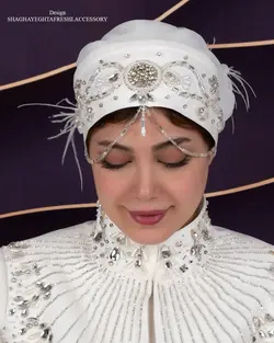 خرید آنلاین توربان مجلسی کد 2016 | مزون شقایق تفرشی