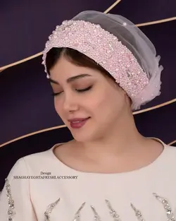 خرید آنلاین توربان مجلسی کد 2008 | مزون شقایق تفرشی