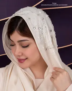 خرید آنلاین توربان مجلسی کد 1995 | مزون شقایق تفرشی