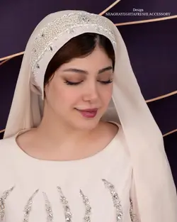 خرید آنلاین توربان مجلسی کد 1994 | مزون شقایق تفرشی