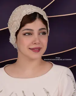 خرید آنلاین توربان مجلسی کد 1993 | مزون شقایق تفرشی