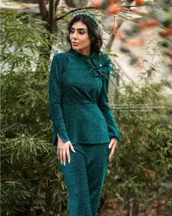 ست شومیز و شلوار کد 1184 | مزون شقایق تفرشی