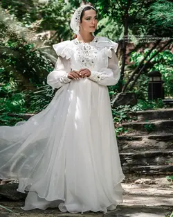 لباس عروس کد 1023 | مزون شقایق تفرشی