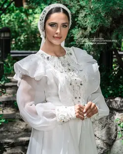 لباس عروس کد 1023 | مزون شقایق تفرشی