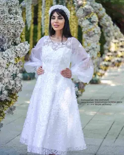 لباس عروس کد 1006 | مزون شقایق تفرشی