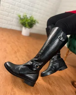 بوت بلند ساقدار دو سگک کد 521