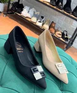 کفش مجلسی پاشنه پهن کد 541