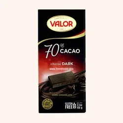 شکلات تلخ 70% بدون گلوتن والور