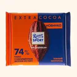 شکلات تلخ ریتر اسپرت 74% اکسترا کاکائو 100 گرمی
