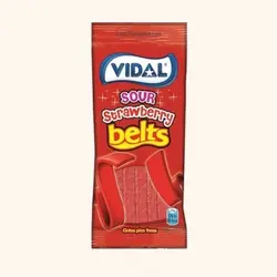 پاستیل نواری ویدال توت فرنگی ترش