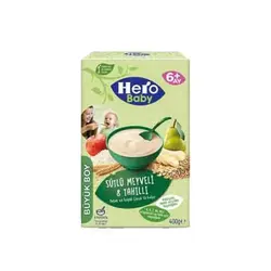 سرلاک Hero Baby هشت غله و میوه با شیر